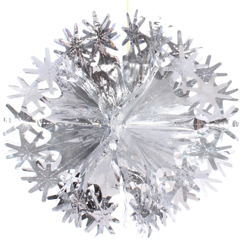 Украшение фольгированное «Волшебный шар» d-30 см, Серебро