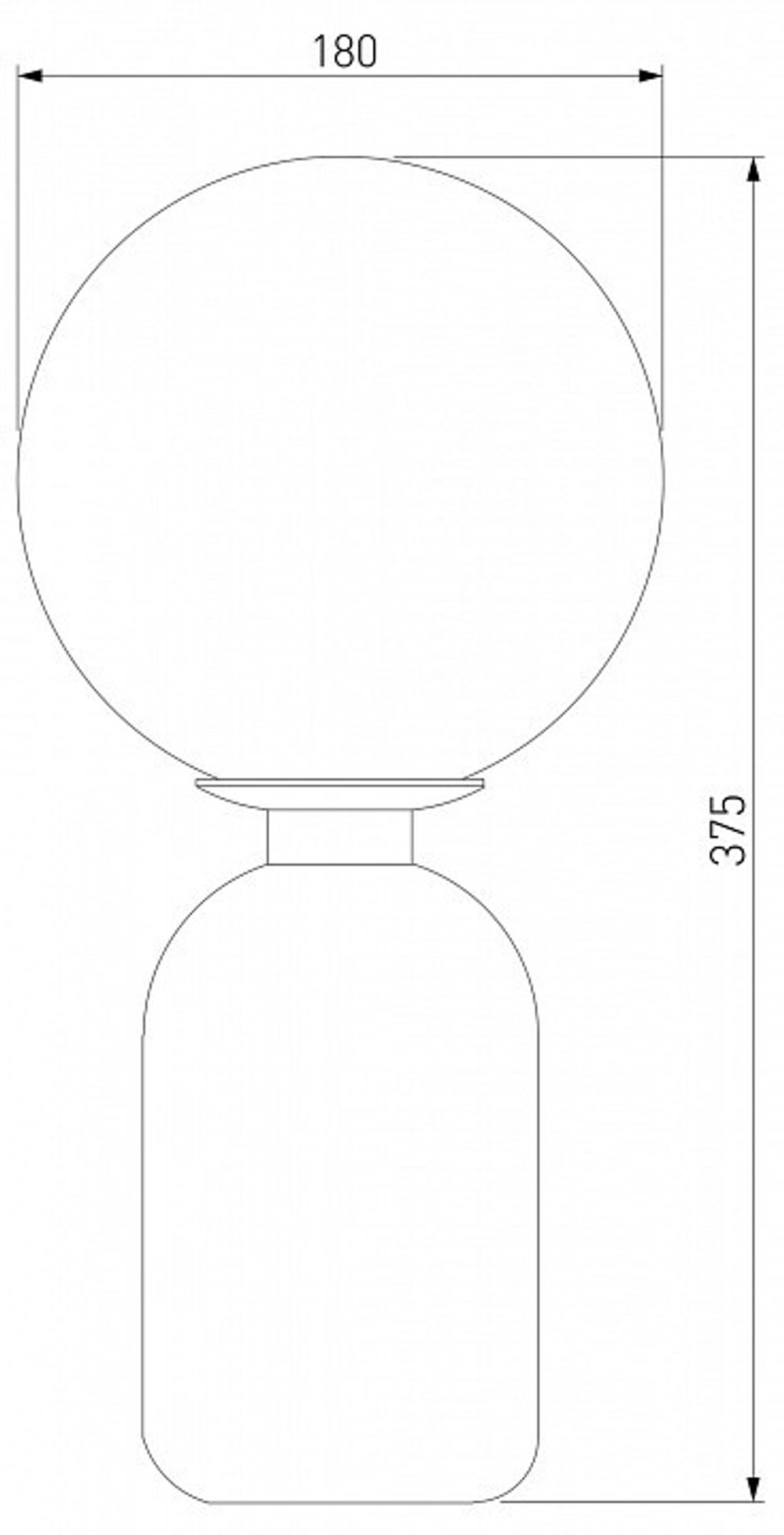 Настольная лампа декоративная Eurosvet Bubble 01197/1 черный жемчуг