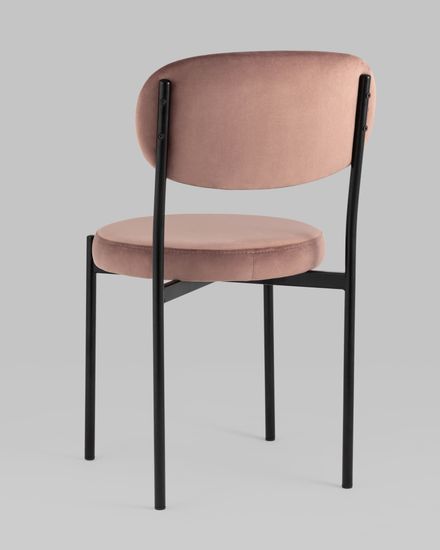 Стул Бриф NEW велюр пыльно-розовый
