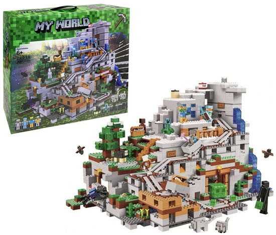 Конструктор Майнкрафт My World "  Горная пещера "  , 2688 дет.