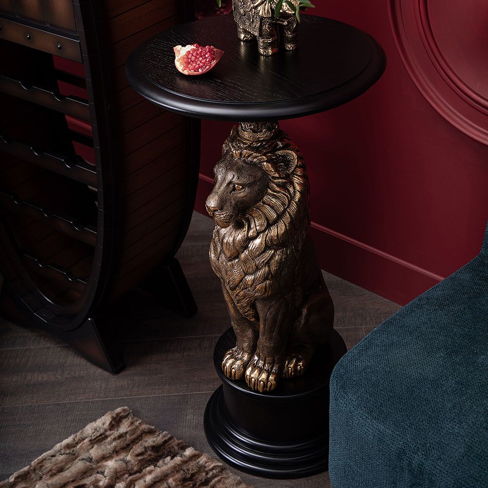 Подставка Лев Лион Орех Оберджин