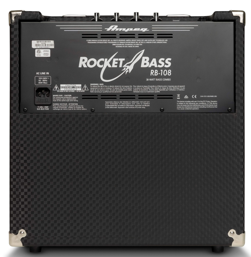 AMPEG RB-108 басовый комбоусилитель, 1x8", 30 Вт, вес 10,5 кг.