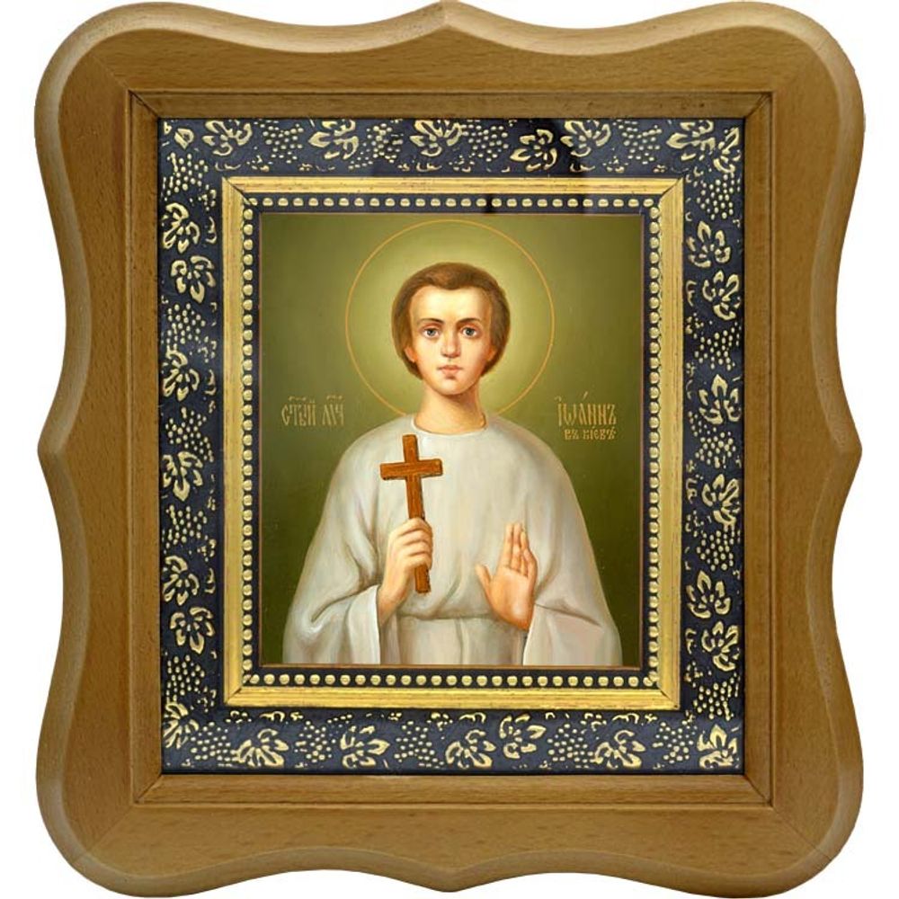 Иоанн Варяг Печерский Киевский отрок первомученик Российский. Икона на холсте.