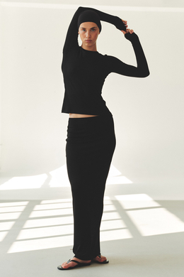 Лонгслив из модала GRACE Чёрный