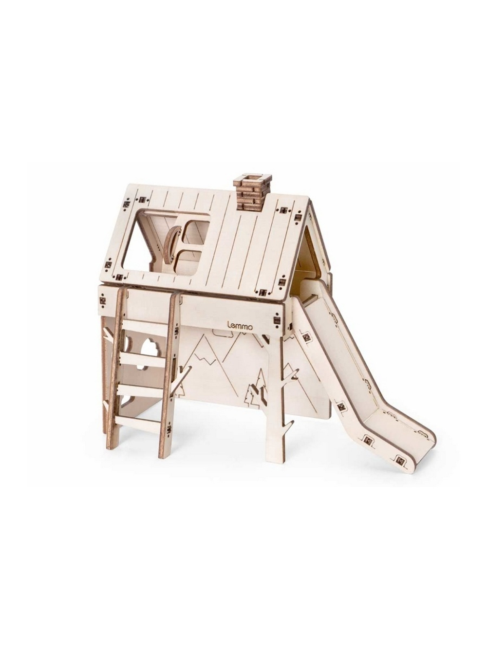Деревянный конструктор Lemmo МОДЕЛЬ "НАБОР МЕБЕЛИ ДЕТСКАЯ", 155 деталей