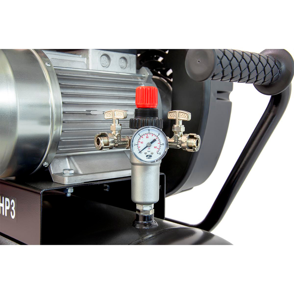 WDK-91053 Компрессор поршневой с ременным приводом 423 л/мин, 2.2 КВт, 220 В, ресивер 100 л