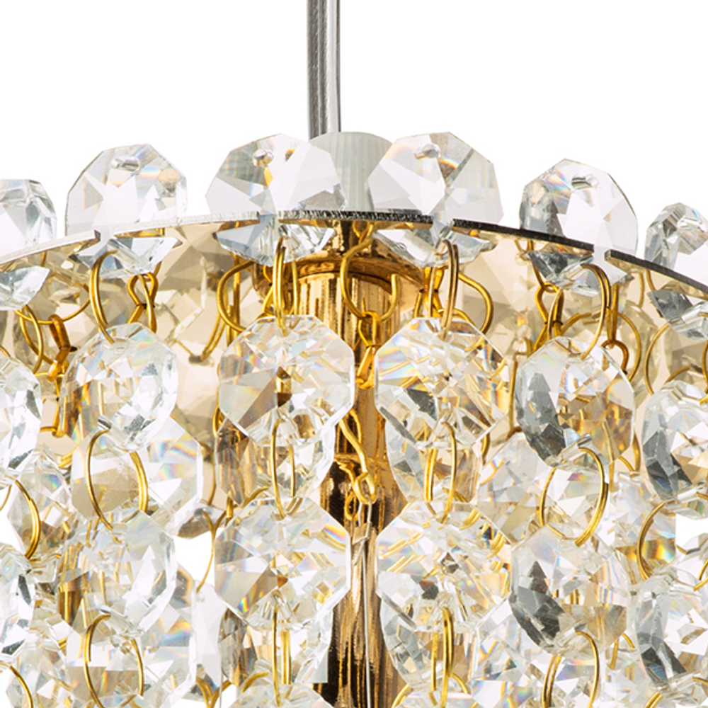 795312 Подвес CRISTALLO 1х40W G9 ЗОЛОТО