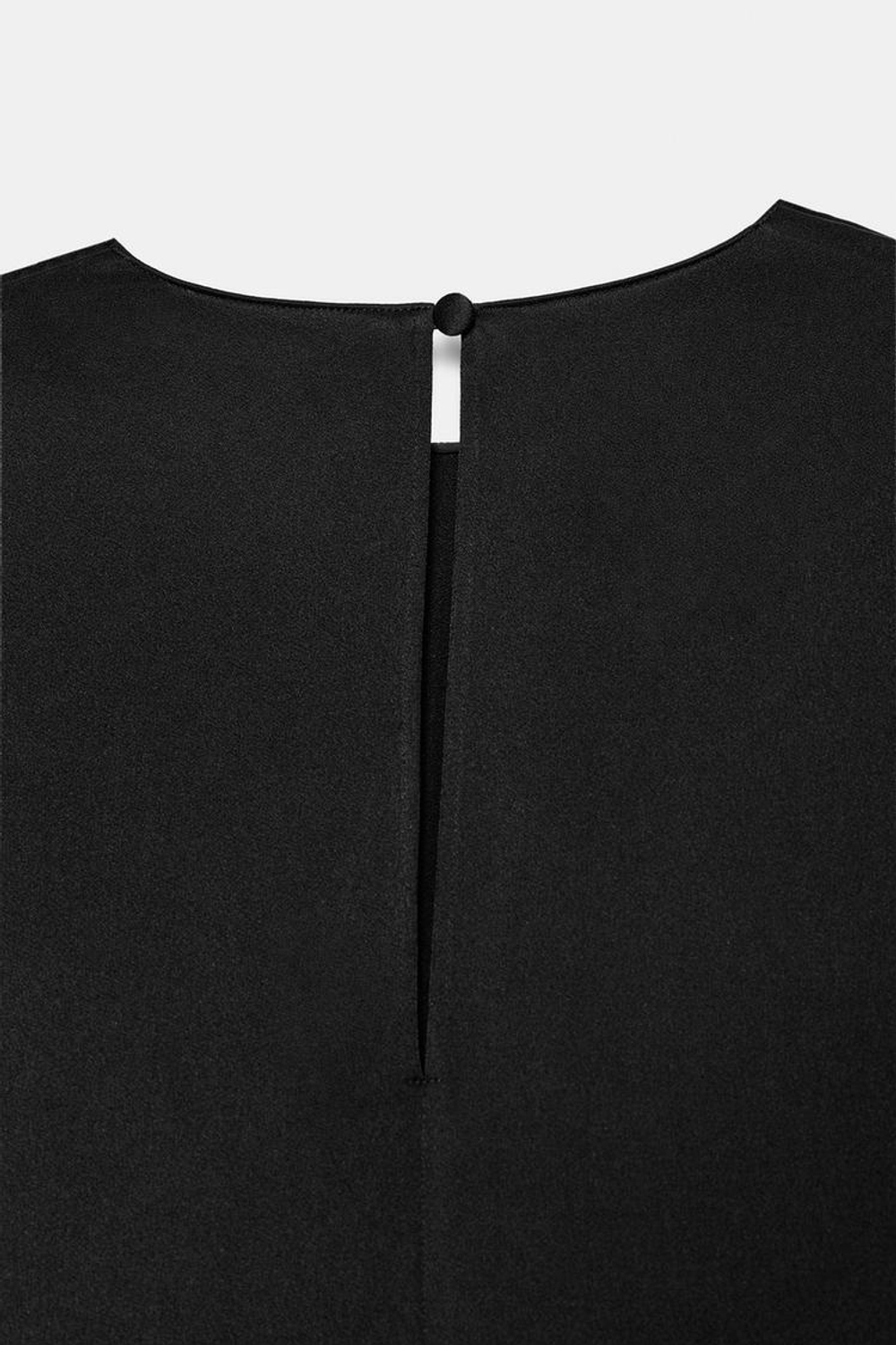 ZARA ТОП С ПОДПЛЕЧНИКАМИ ZW COLLECTION, ЧЕРНЫЙ