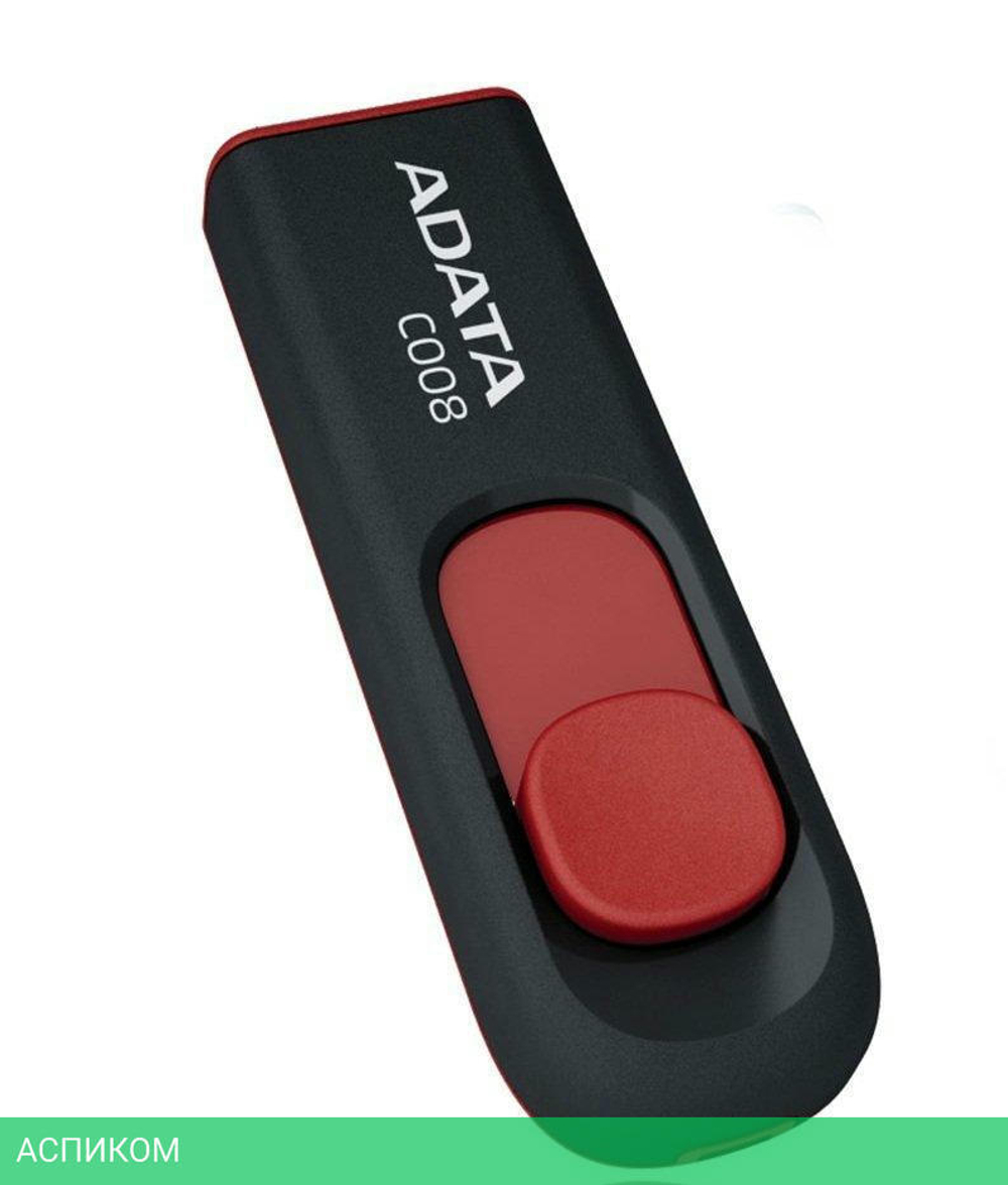 USB Flash-накопитель A-Data AC008-64G-RKD 64 Гб Black/Red