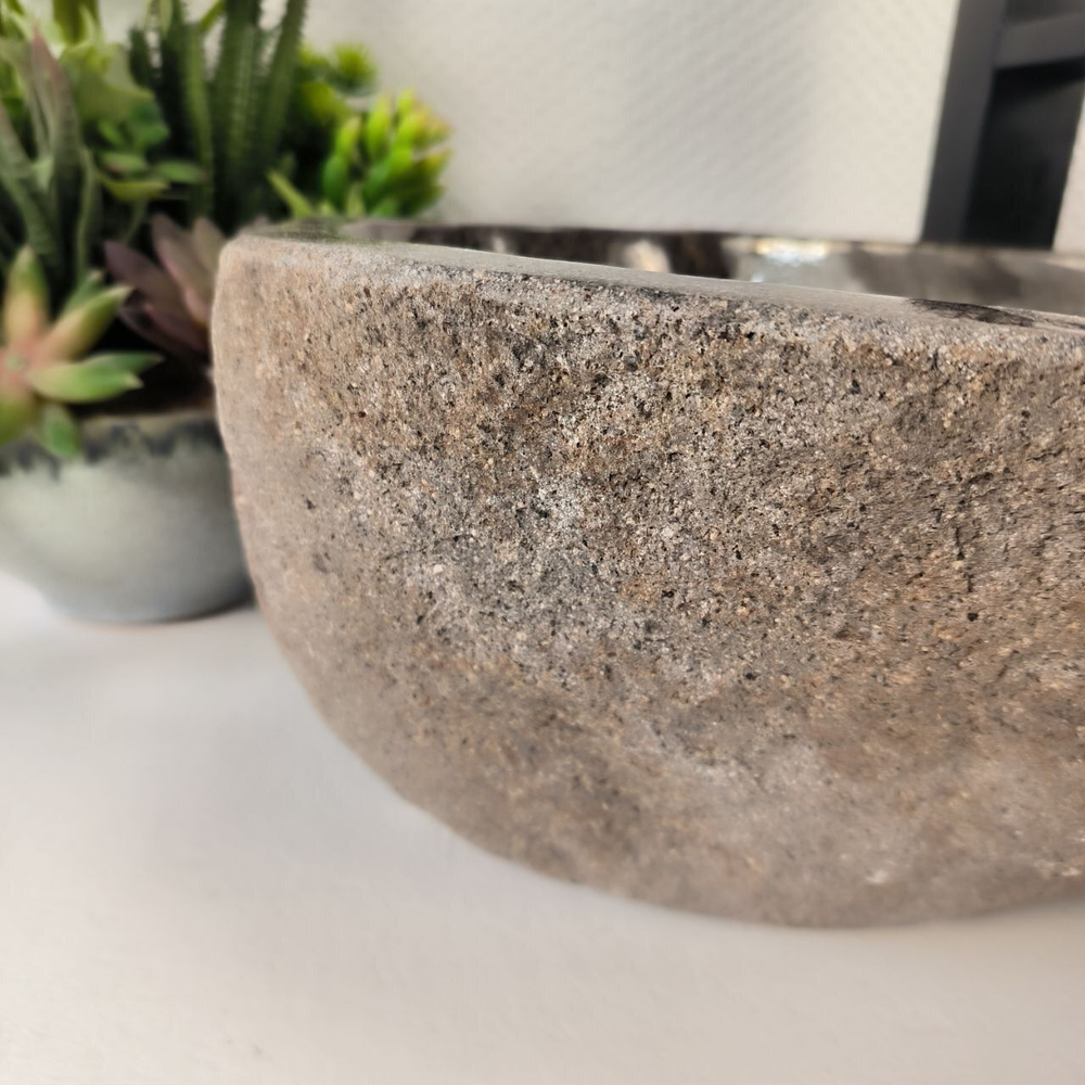 Каменная раковина из речного камня RS-04864 (56*34*15) 0857 из натурального камня