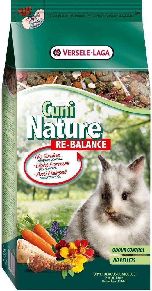 VERSELE-LAGA Cuni Nature Re-Balance корм ПРЕМИУМ для кроликов облегченный 700 г