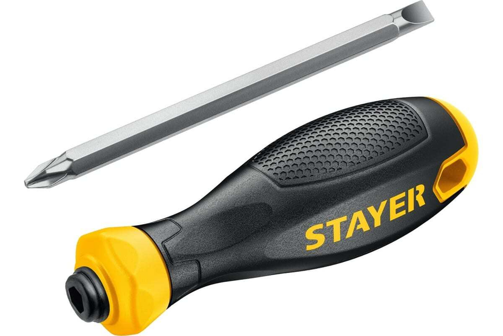 Переставная отвертка STAYER Hercules 2-in-1 80 мм PH2/SL6 2512_z02