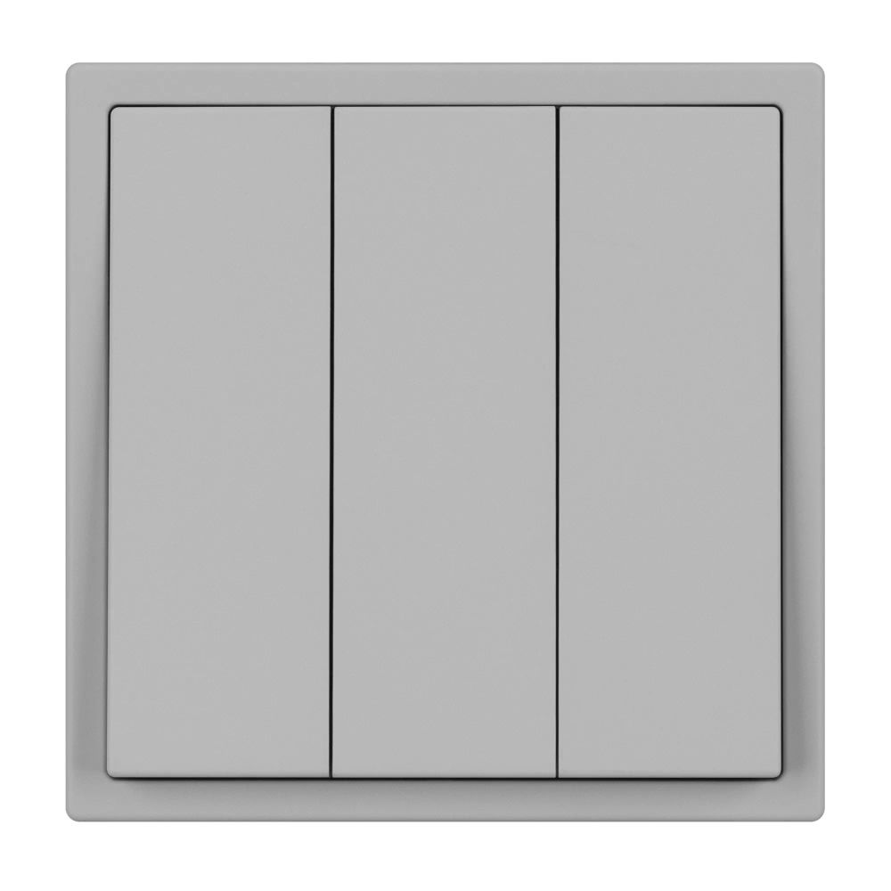 Механизм выключателя трехклавишный непроходной SWT-NOBE-MK03-SFPL-IS (230V, 10A) (Arlight, Никель) 061800