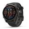 Умные часы Garmin Fenix 8, 43 мм, AMOLED, Sapphire Carbon Gray DLC Titanium with black/pebble gray silicone band