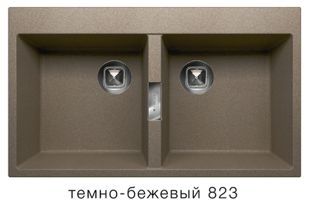 Кухонная мойка Tolero Loft TL-862 860x500мм Темно-бежевый №823