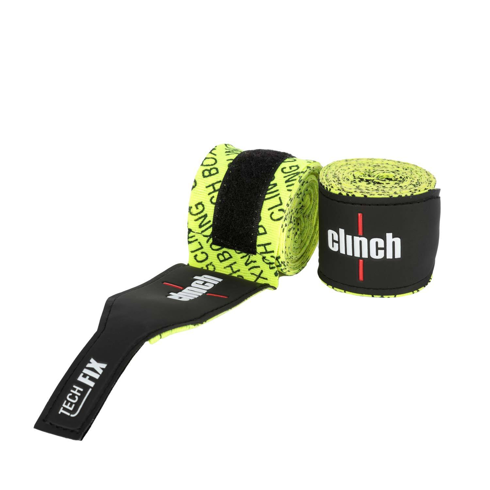 Бинты эластичные Clinch Boxing Crepe Bandage Tech Fix ярко-зеленые C140