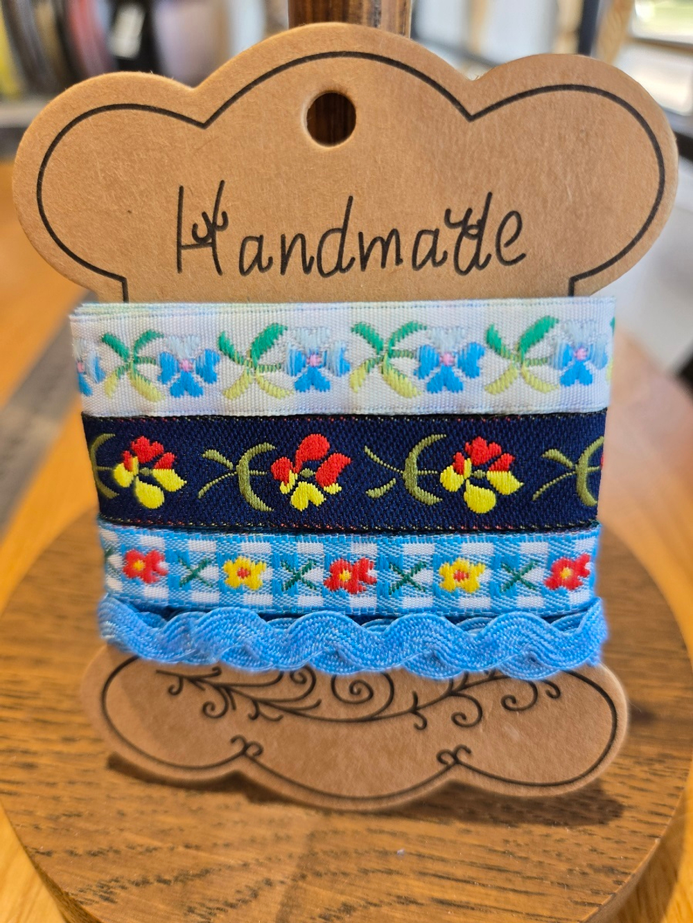 Набор "HANDMADE" декоративных лент, в ассортименте, 1 м каждая.