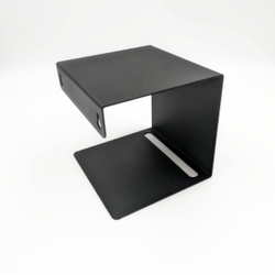 Держатель для туалетной бумаги MetaDec Quadratic c полочкой для телефона, черный