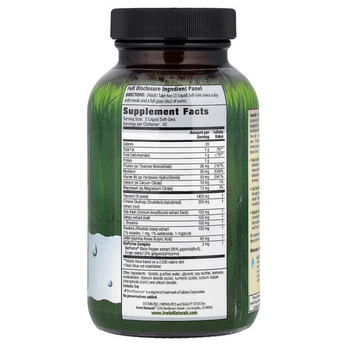 Irwin Naturals, Stress-Defy, 84 жидких желатиновых капсул