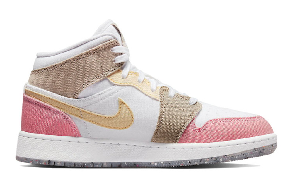 Jordan 1 Mid SE Pastel Vivid Green Grind GS