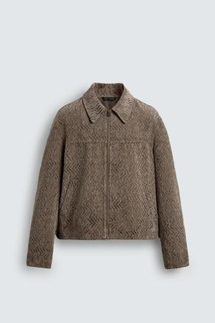 ZARA ЖАККАРДОВАЯ КУРТКА, БЕЖЕВЫЙ