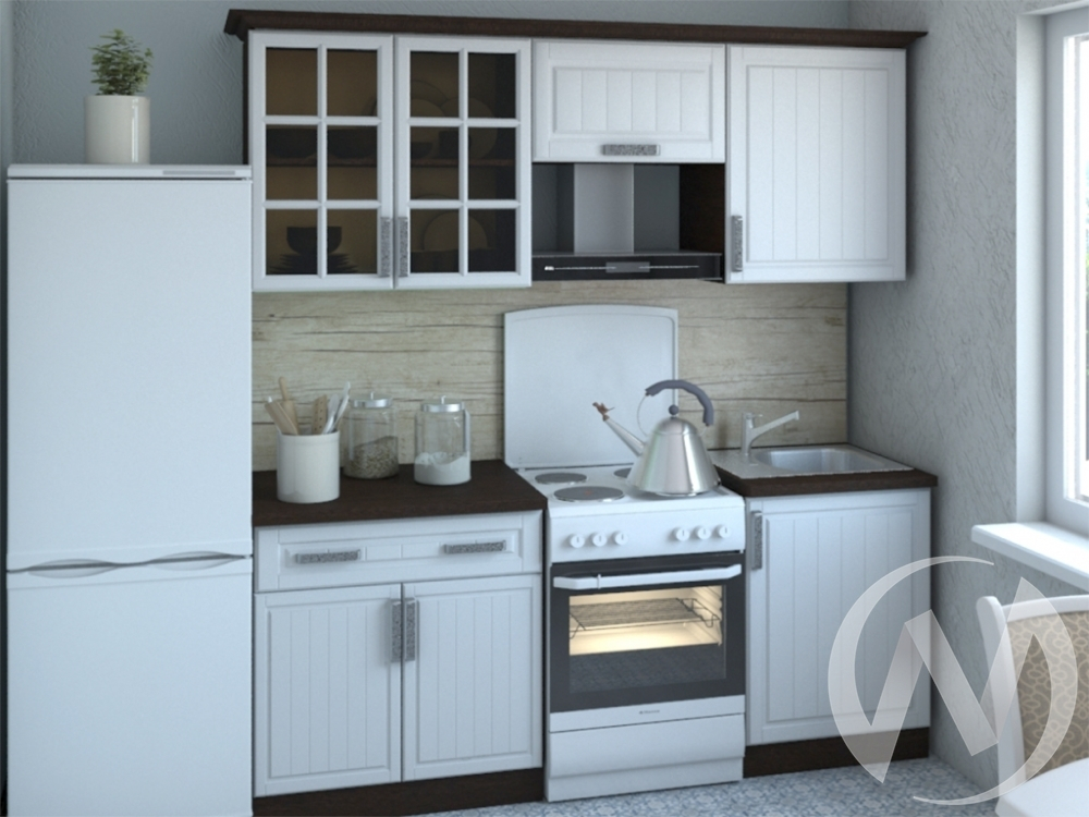 Кухня Прованс 2;0м столешница 38мм Б (венге/белое дерево)