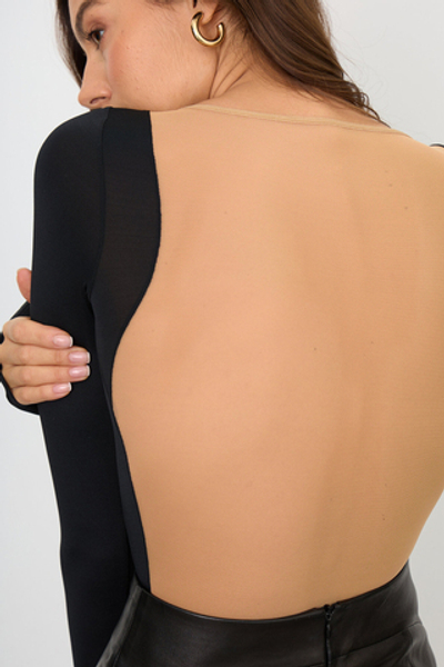 Боди ITB.10/black.beige Brikoly