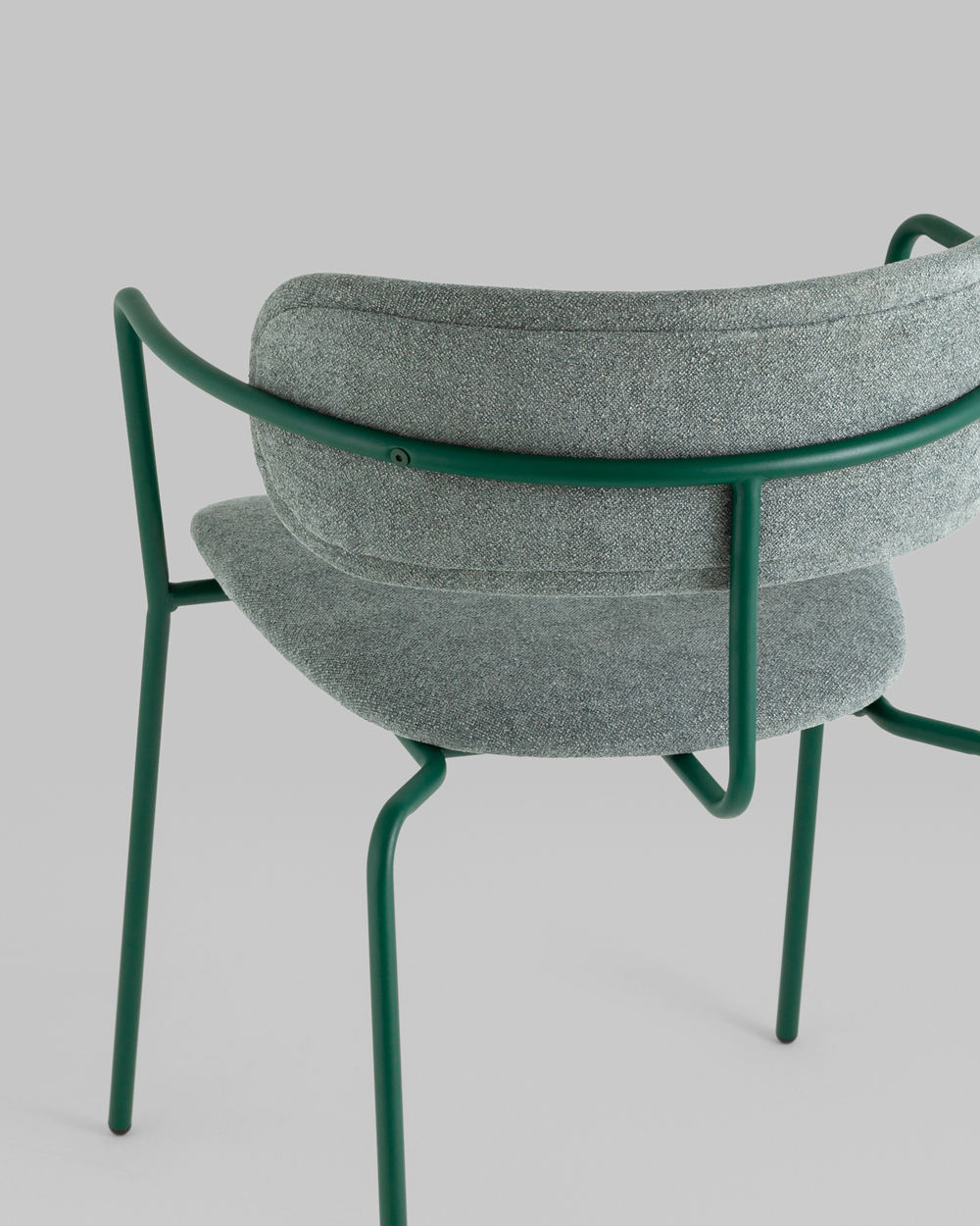Стул Дженни букле зеленый каркас зеленый полуглянцевый муар