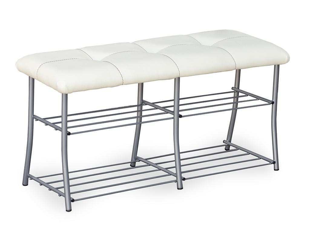 Обувница МС-7 серебро лак/крем