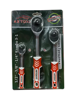 Набор трещоточных реверсивных ключей 1/4", 3/8", 1/2"
