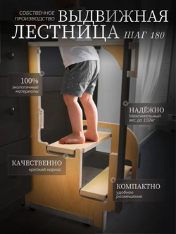 Выдвижная лестница "Скрытое решение: Шаг 180"