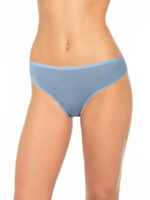 Бамбуковые трусы-бразилиана со средней линией талии (Размер: XL) (Цвет: темно-синий)