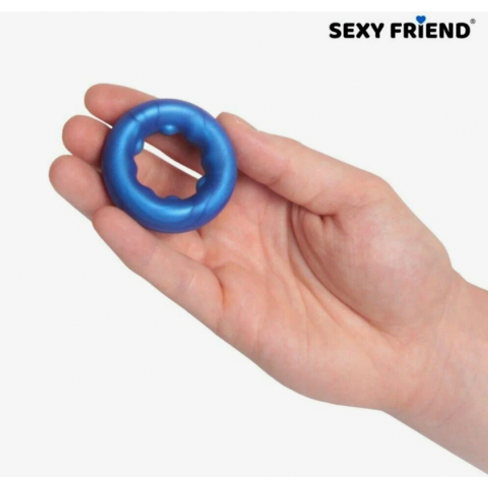 Эрекционное кольцо Love play от Sexy friend (28 мм.) синее