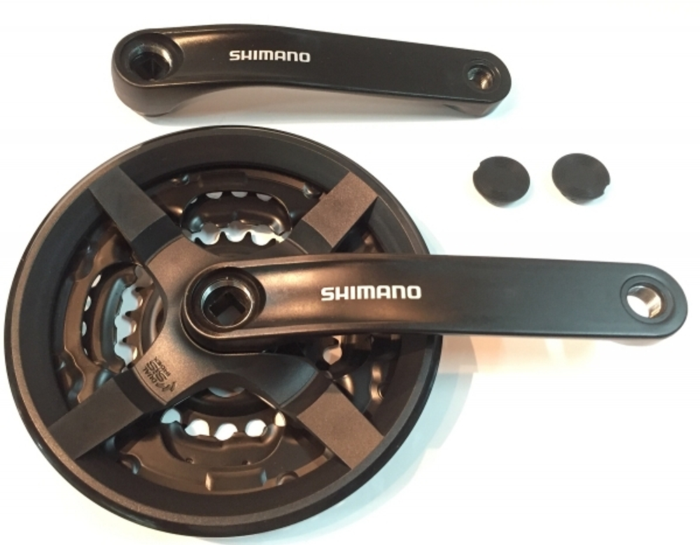 Система Shimano TY301, 175мм, Кв, 42/34/24, с защитой, черн, б/уп AFCTY301E244CL