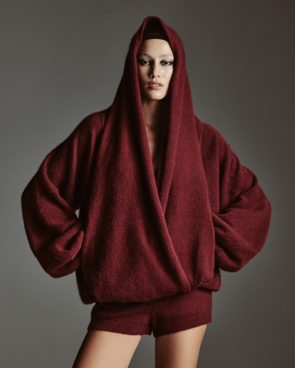 Джемпер Лиса М, Бордовый