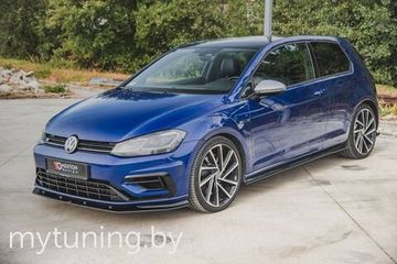 Сплиттеры накладок на пороги для VOLKSWAGEN Golf VII R 17-20