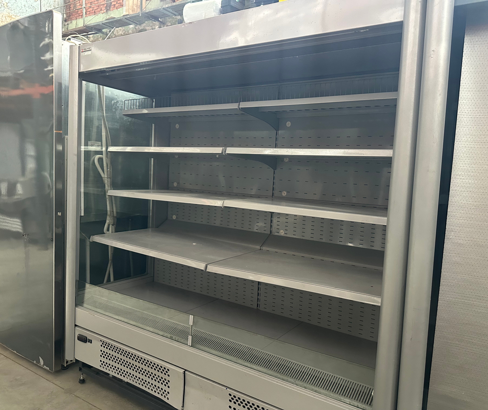 Горка холодильная Brandford 1900мм Графит/Серая (открытая)