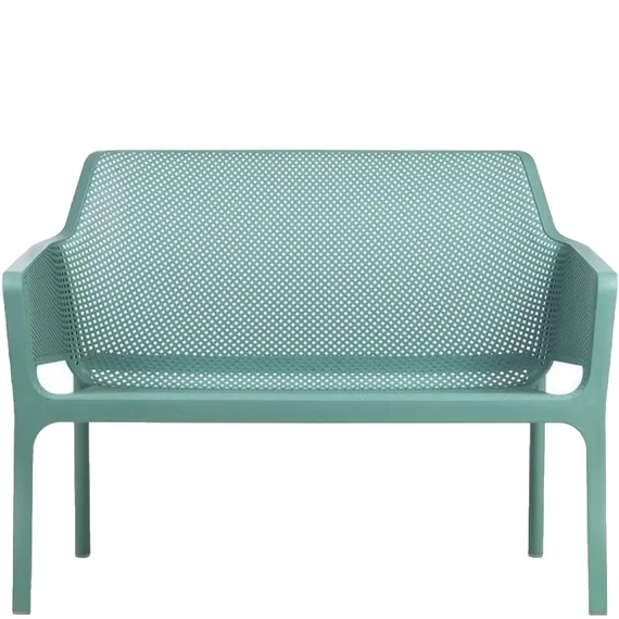 Пластиковый диван Net Bench мятного цвета| Nardi | Италия