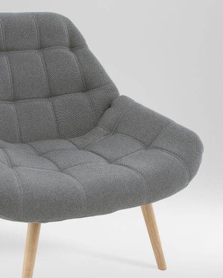 Кресло Олби Квадро серый