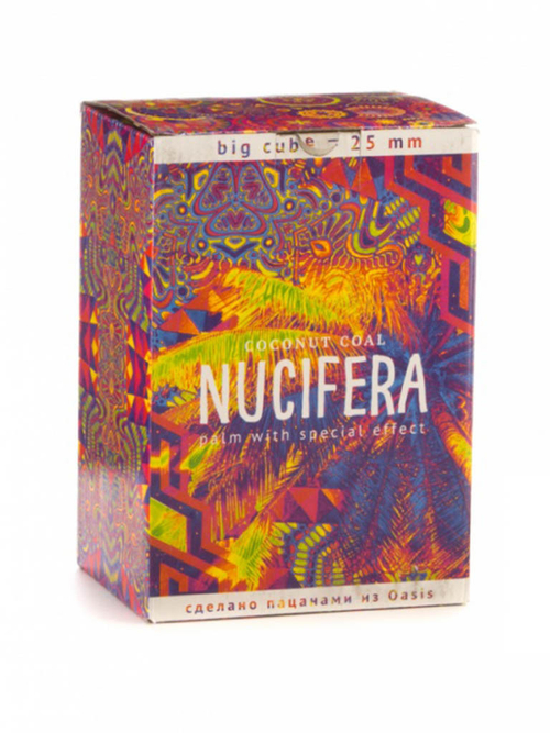 Уголь кокосовый Nucifera 25 мм. (72 шт, 1кг.)