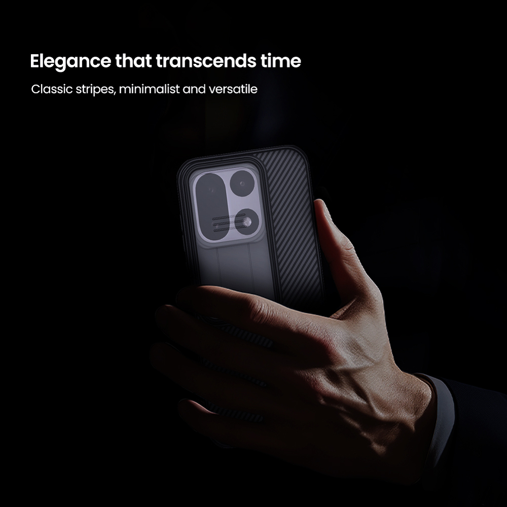 Чехол прозрачный тонированный для OnePlus 15, серия CamShield Pro Case (Transparent black) от Nillkin