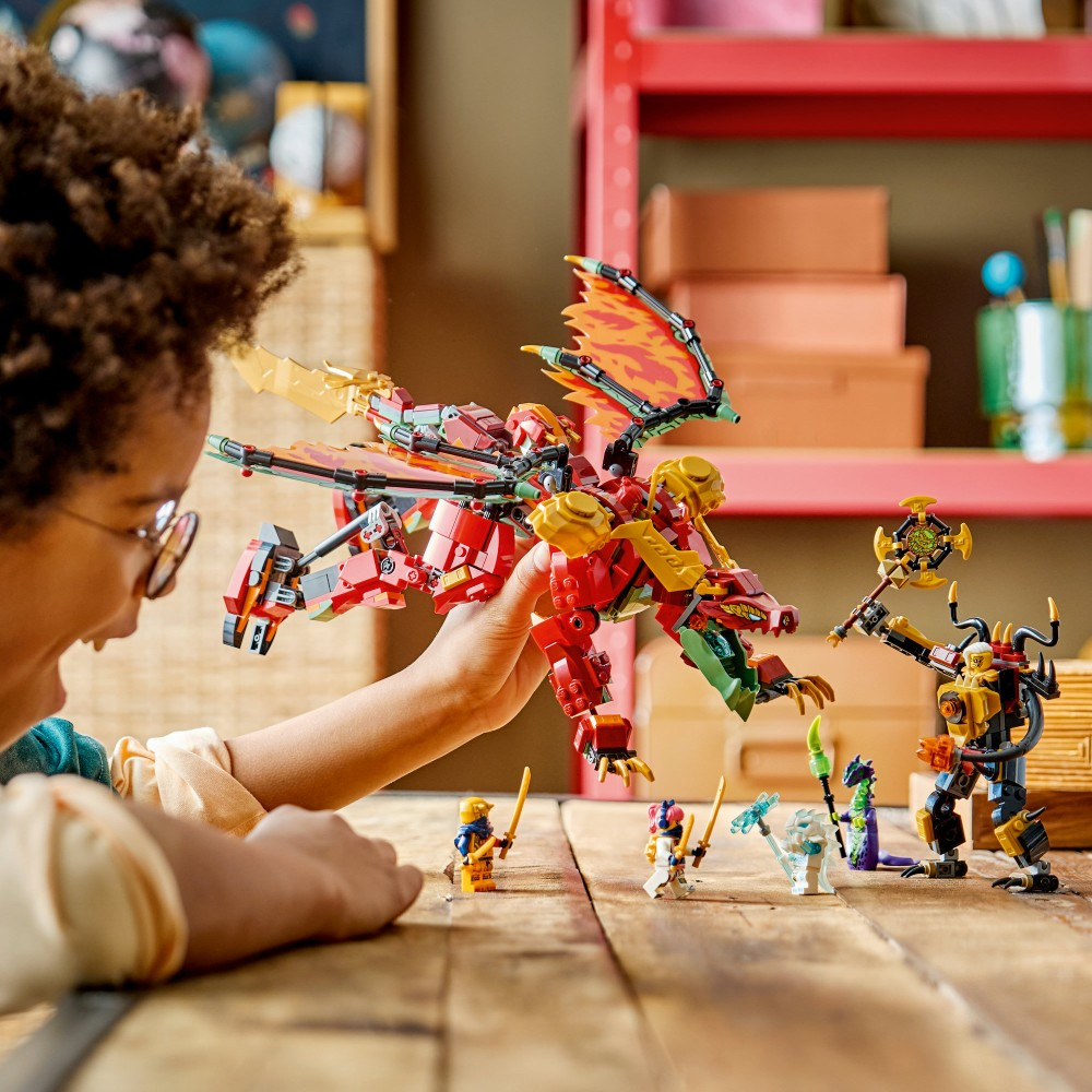 Конструктор LEGO Ninjago 71868 Трансформирующийся дракон-мех Вайлдфайр — фото 8