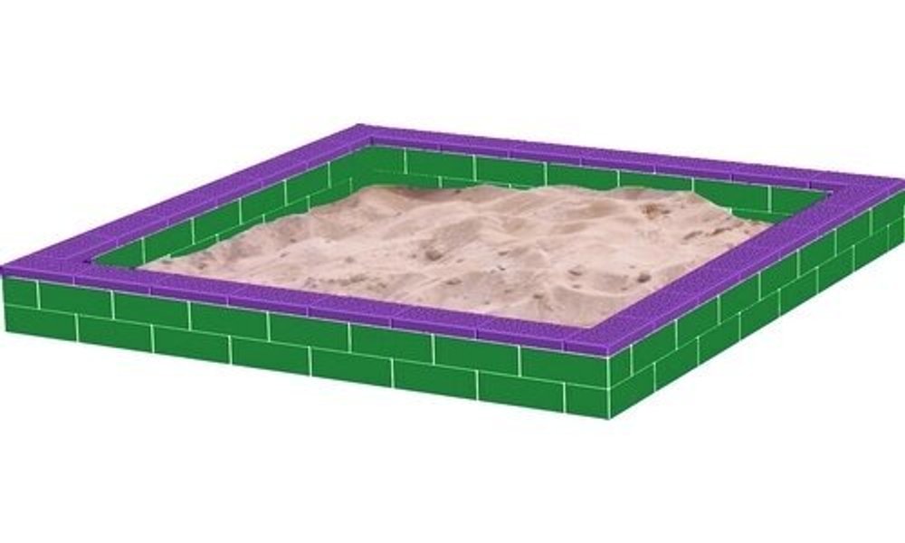 Песочница из GigaBloks 10" большая (180*180 см)