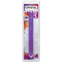 Двухсторонний фиолетовый фаллоимитатор 45,7см Doc Johnson Double Dong Purple Crystal Jellie 0287-06-CD
