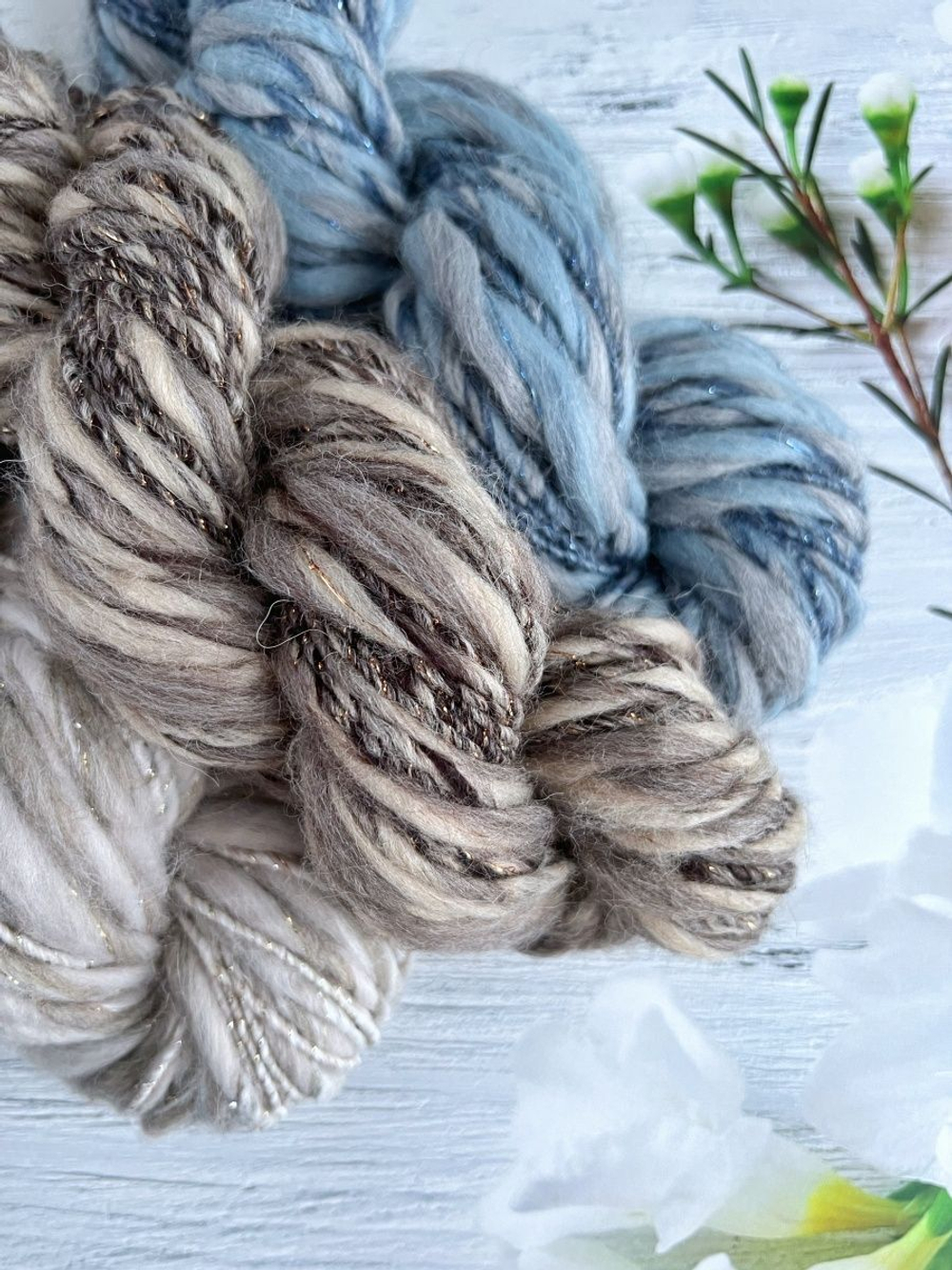 Трикотажная пряжа для вязания MORELINO толстая шишибрики