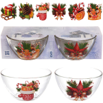 Набор салатников 2шт, 250мл «Зимняя фантазия» 6 видов