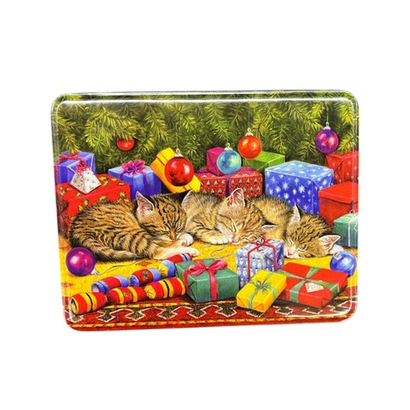 Банка с крышкой Котята с подарками