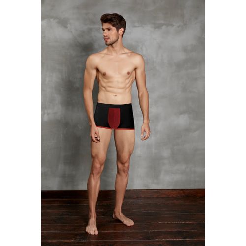 Мужские трусы боксеры с вырезом сзади черные Doreanse 1563