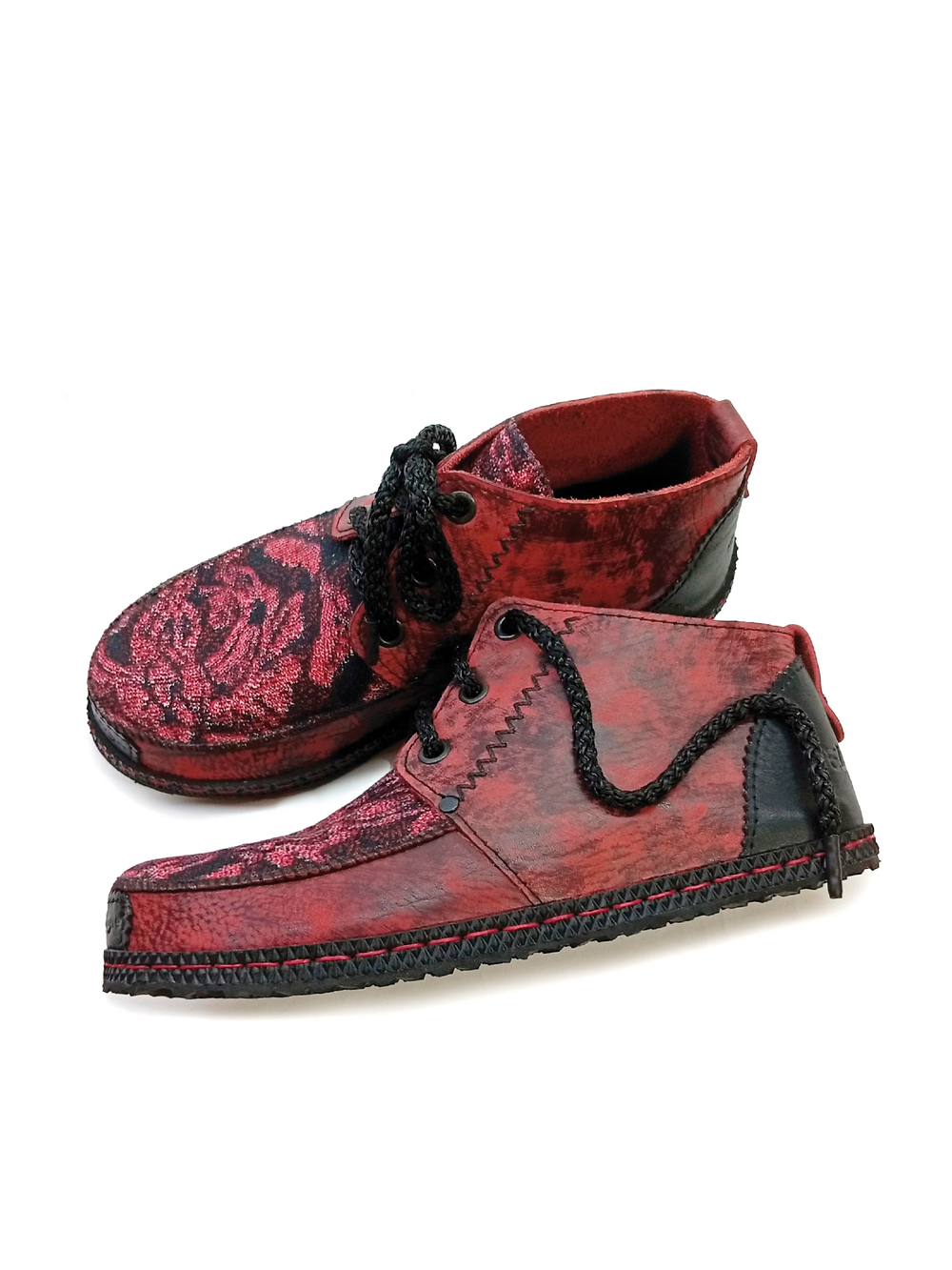 Ботинки кожаные "Burgundy"