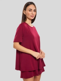 Футболка оверсайз однотонная